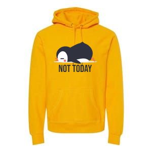 Not Today Seabird Funny Cute Premium Hoodie