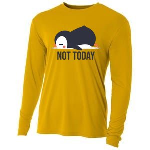 Not Today Seabird Funny Cute Cooling Performance Long Sleeve Crew