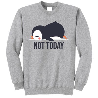 Not Today Seabird Funny Cute Tall Sweatshirt