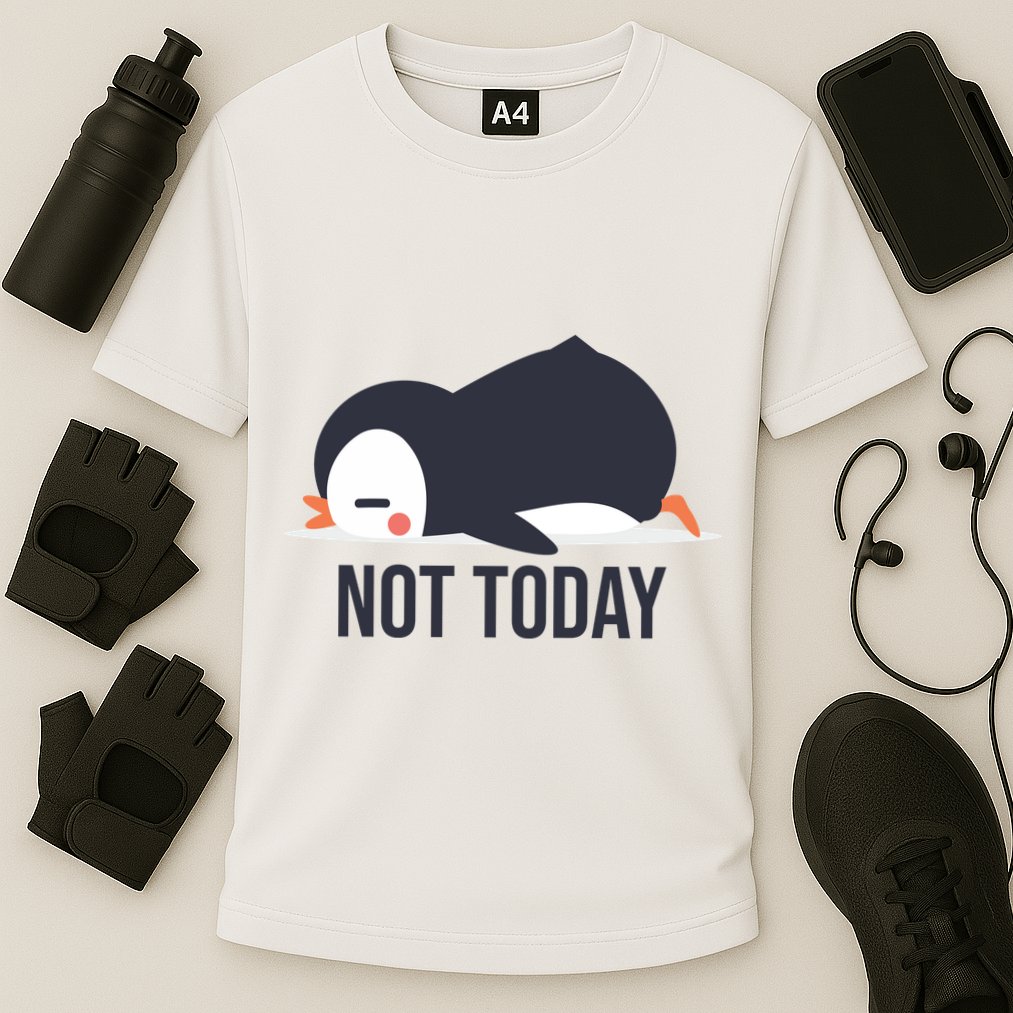 Not Today Seabird Funny Cute Performance Shirt
