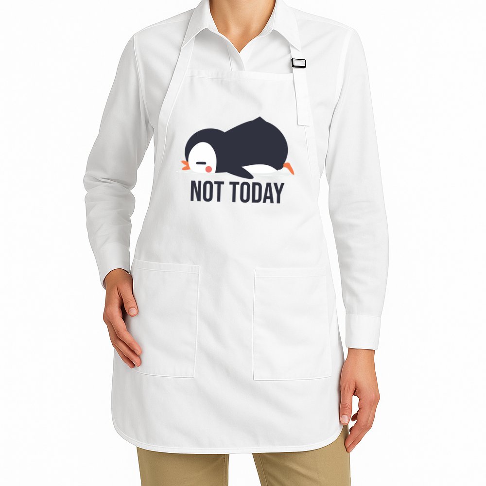 Not Today Seabird Funny Cute Apron