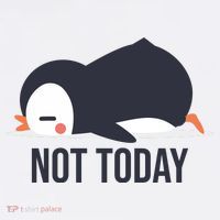 Not Today Seabird Funny Cute Tall T-Shirt