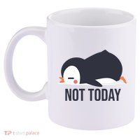 Not Today Seabird Funny Cute 11oz C Handle Ceramic Mug