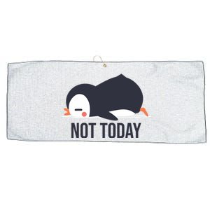 Not Today Seabird Funny Cute Large Microfiber Waffle Golf Towel