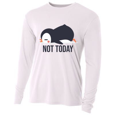 Not Today Seabird Funny Cute Cooling Performance Long Sleeve Crew
