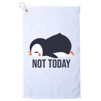 Not Today Seabird Funny Cute Golf Towel