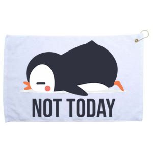 Not Today Seabird Funny Cute Grommeted Golf Towel