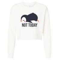 Not Today Seabird Funny Cute Cropped Pullover Crew