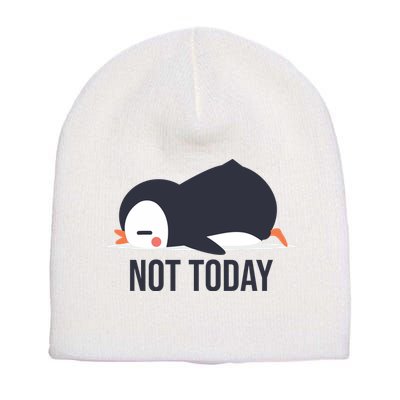 Not Today Seabird Funny Cute Short Acrylic Beanie