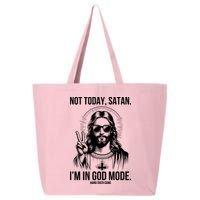 Not Today Satan I’M In God Mode Funny Jesus Meme 25L Jumbo Tote