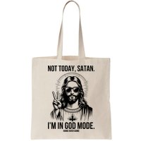 Not Today Satan I’M In God Mode Funny Jesus Meme Bag