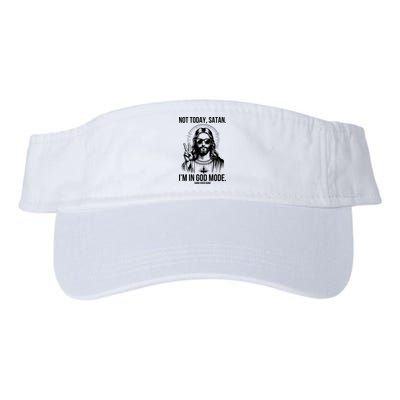 Not Today Satan I’M In God Mode Funny Jesus Meme Visor