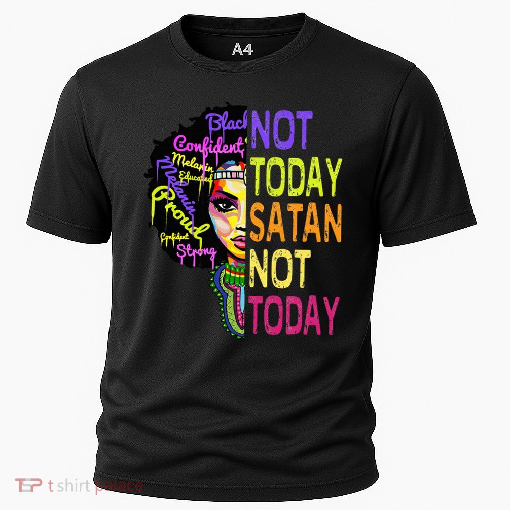 Not Today Satan Junenth S Women Christian Faith Gift Cooling Performance Crew T-Shirt
