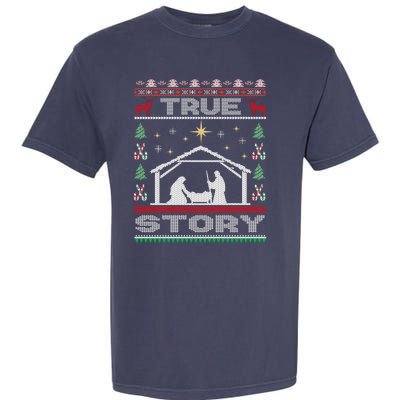 Nativity True Story Christmas Garment-Dyed Heavyweight T-Shirt