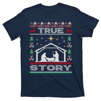 Nativity True Story Christmas T-Shirt