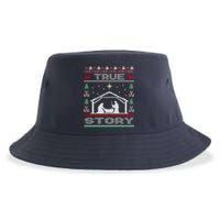 Nativity True Story Christmas Sustainable Bucket Hat