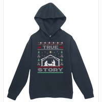 Nativity True Story Christmas Urban Pullover Hoodie