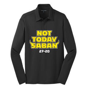 Not Today Saban 27 20 Silk Touch Performance Long Sleeve Polo