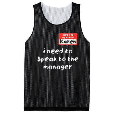 Need To Speak Manager Karen Halloween Funny Meme Mesh Reversible Basketball Jersey Tank