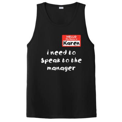 Need To Speak Manager Karen Halloween Funny Meme PosiCharge Competitor Tank