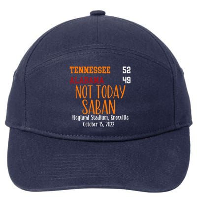 Not Today Saban Tennessee Sport Gameday Winner Tennessee Football Champion 7-Panel Snapback Hat