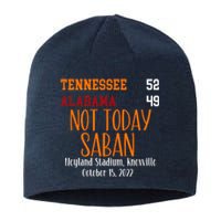 Not Today Saban Tennessee Sport Gameday Winner Tennessee Football Champion Sustainable Beanie