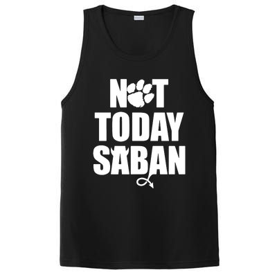 Not Today Saban Clemson Football Fan Club PosiCharge Competitor Tank