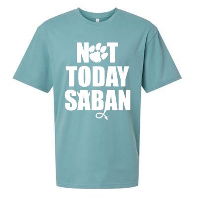 Not Today Saban Clemson Football Fan Club Sueded Cloud Jersey T-Shirt