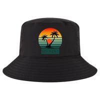 Newport Tropical Sunset Palm Trees Beach Cool Comfort Performance Bucket Hat