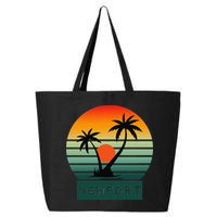 Newport Tropical Sunset Palm Trees Beach 25L Jumbo Tote
