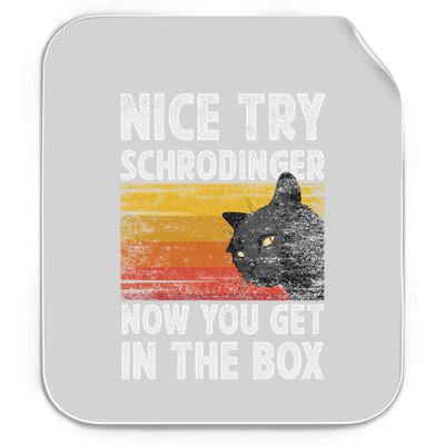 Nice Try Schrodinger Now You Get In The Box Black Cat Permanent Decal Sticker