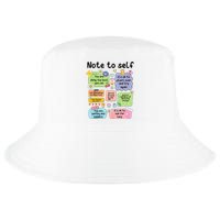 Note To Self Mental Health Matter Motivational Cool Comfort Performance Bucket Hat