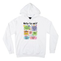 Note To Self Mental Health Matter Motivational Hoodie