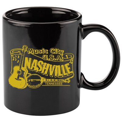 Nashville T Shirt Vintage Country 11oz C Handle Ceramic Mug