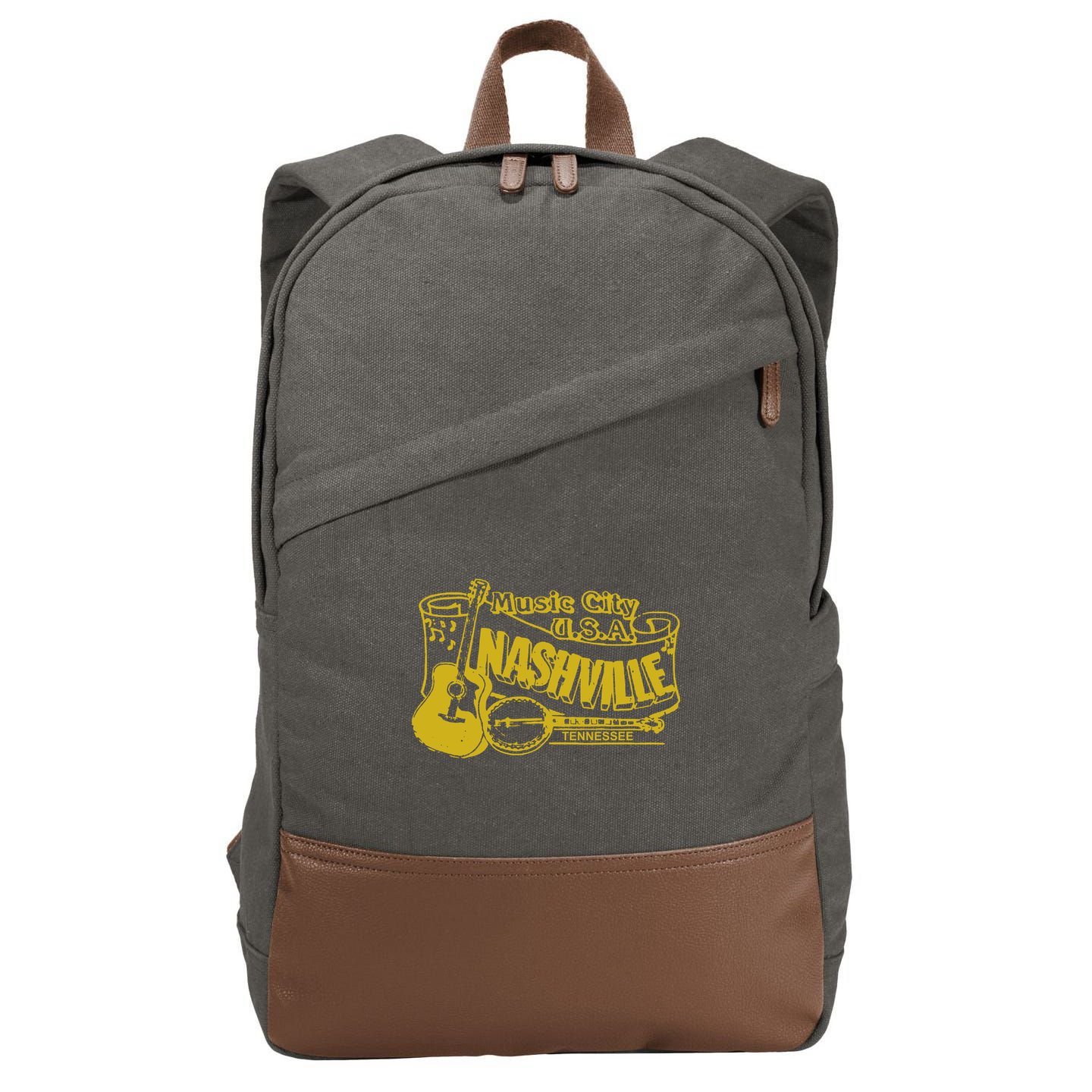 Nashville T Shirt Vintage Country Cotton Canvas Backpack