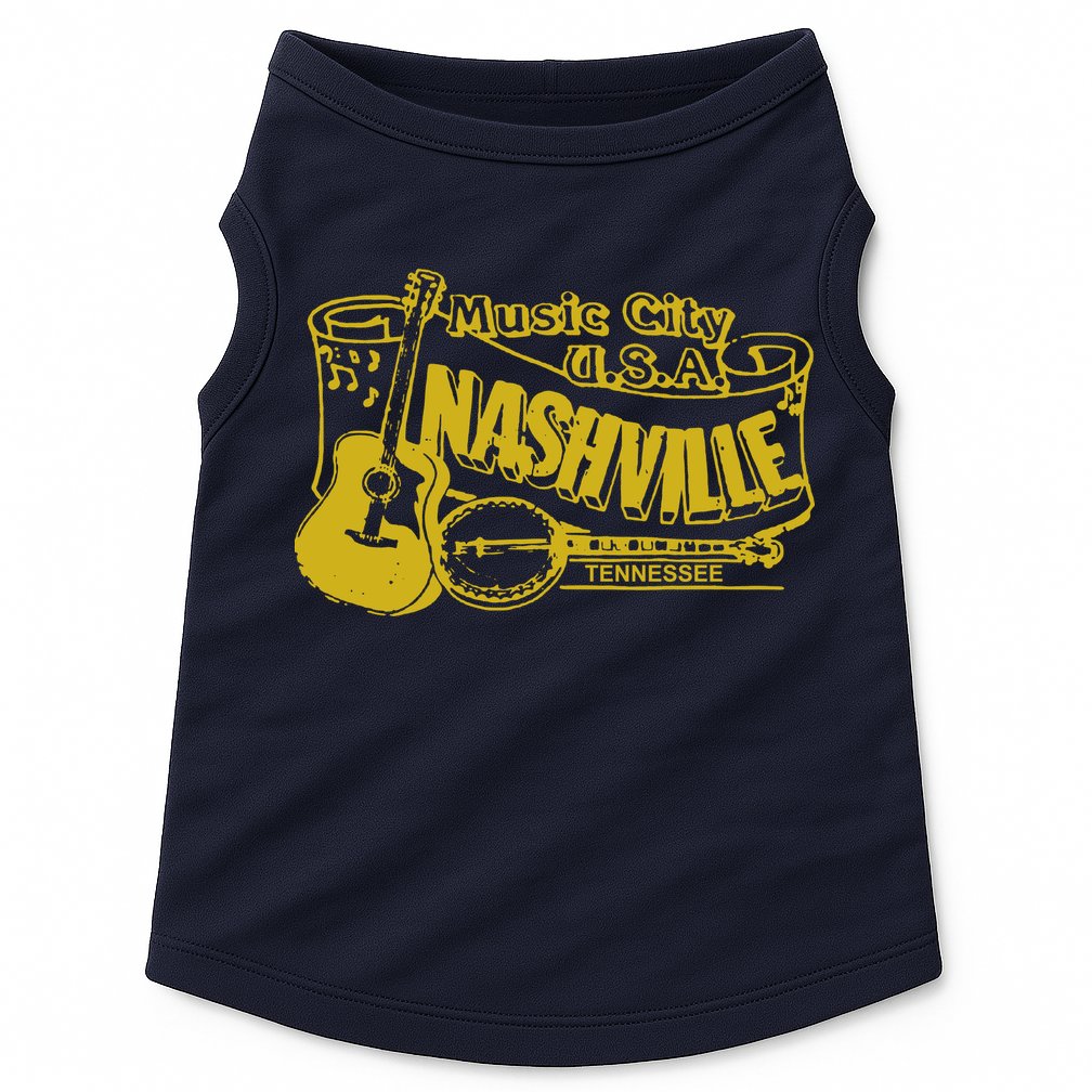 Nashville T Shirt Vintage Country Doggie Tank