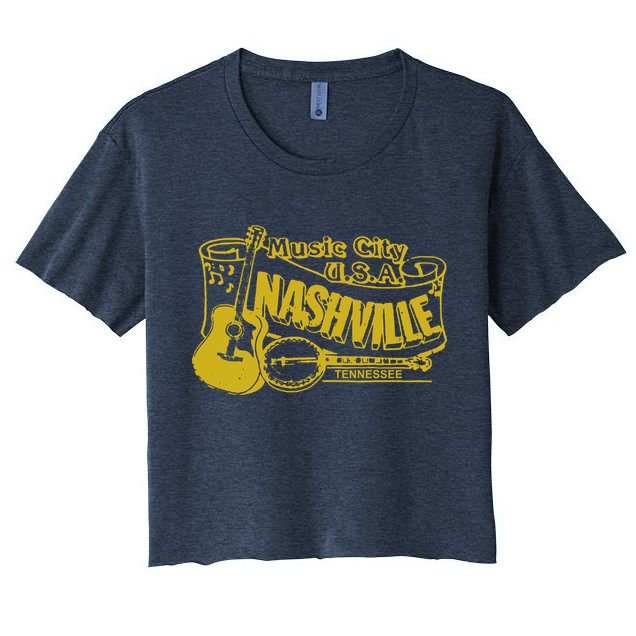 Nashville T Shirt Vintage Country Crop Top