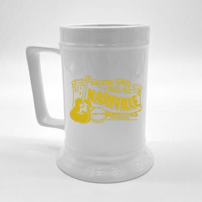 Nashville T Shirt Vintage Country Beer Stein