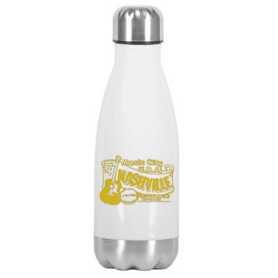 Nashville T Shirt Vintage Country Stainless Steel Insulated Water Bottle