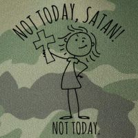 Not Today Satan Not Today Sweat Legacy Tie Dye Trucker Hat