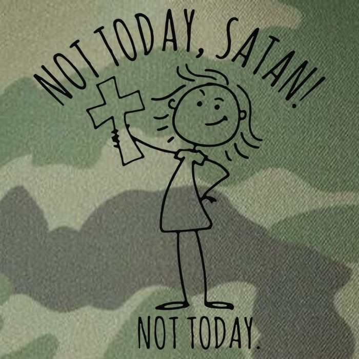 Not Today Satan Not Today Sweat Legacy Tie Dye Trucker Hat