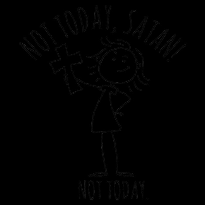 Not Today Satan Not Today Sweat Sustainable Bucket Hat