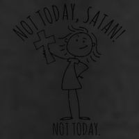Not Today Satan Not Today Sweat 15oz Campfire Ceramic Mug