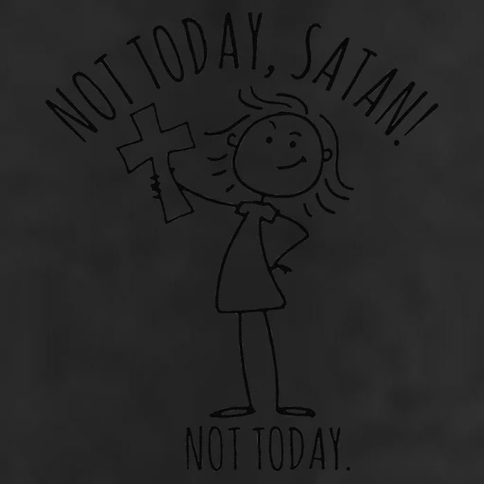 Not Today Satan Not Today Sweat 15oz Campfire Ceramic Mug