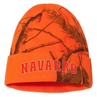 Navarro Texas Tx College Style Red Text Navarro Kati Licensed 12" Camo Beanie