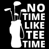 No Time Tee Time Funny Golf Dad Golfer Fathers Cooling Performance Crew T-Shirt