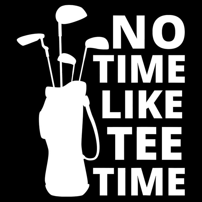 No Time Tee Time Funny Golf Dad Golfer Fathers Cooling Performance Crew T-Shirt