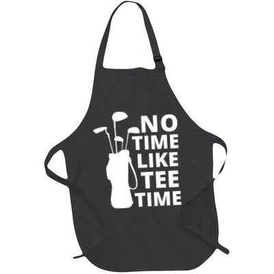 No Time Tee Time Funny Golf Dad Golfer Fathers Apron