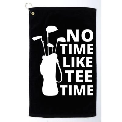 No Time Tee Time Funny Golf Dad Golfer Fathers Golf Towel