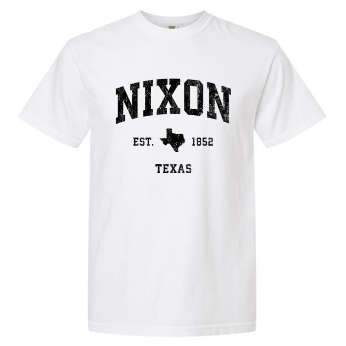 Nixon Texas Tx Vintage Established Athletic Sports Design Garment-Dyed Heavyweight T-Shirt